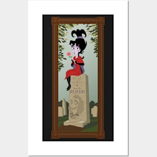 Haunted Portrait - Graveyard Posters and Art